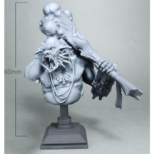 60mm Resin Model Kits Orc Warrior Figure Unpainted RW-241B