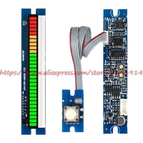 PPM table module The 30 section LED66mm length Sound pressure meter /DB meter / frequency divider with peak hold