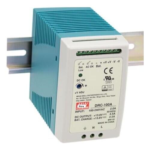 Original Mean well DRC-60A Security Switching Power Supply 13.8V Charging Type 12V60W Dual Output UPS Function