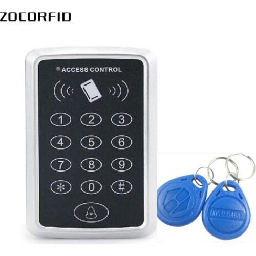 RFID Access Control Keypad Outdoor Rainproof keypad RFID Card Reader 5pcs Keyfobs For Door Access Control System