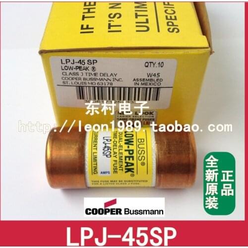 [SA]US COOPER BUSSMANN fuse LOW-PEAK fuse LPJ-45SP 45A 600V--10PCS/LOT