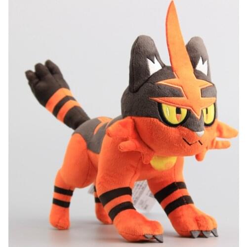 Pokemon series Litten evolve Torracat Plush Toys Dolls Stuffed Animals Cartoon Soft Toys for Children 22*30 cm