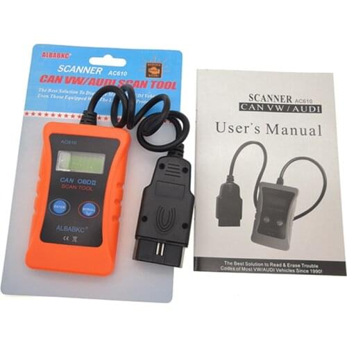 Acheheng ALBABKC AC610 OBD2 Code Read CAN BUS Diagnostic Scanner tool for V W A UDI 1990 to Present