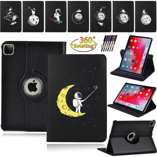 For Apple IPad Pro 9.7"/ Pro 10.5"/ Pro 11" 2018/2020 Tablet Case 360 Degree Rotating Stand Flip Folio Cover + Pen