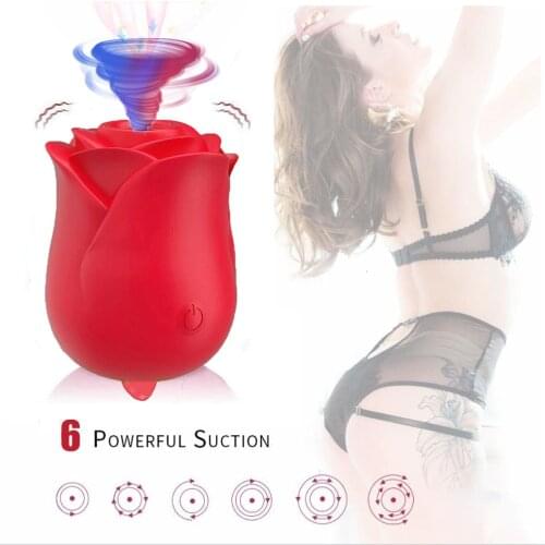 Sucking Licking Stimulator Massager Clit Masturbator Clitoris Sucker Vagina Clitoral Tongue Rose Vibrator Sex ShopToys for Woman
