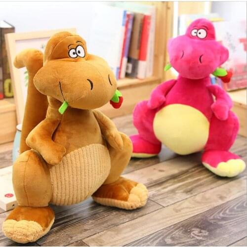 1pc 40cm cartoon flying dragon rose dinosaur soft plush doll sleep pacify doll stuffed toy kids children gift