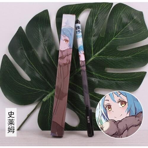10 sets/lot Anime That Time I Got Reincarnated as a Slime Gel pen Rimuru Ballpoint Pen 0.5 Black refill Pens