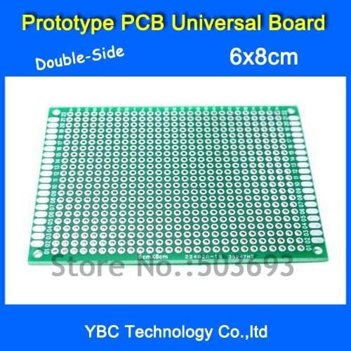 10pcs/Lot 6x8cm Double-Side Prototype PCB Universal Board for DIY