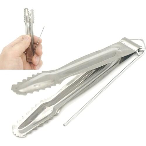 100pcs/lot Tongs Tweezers narguile Chicha Charcoal Kitchen Accessories Gadgets Shishia Pipe Grinder Hookah Cigarette Tool