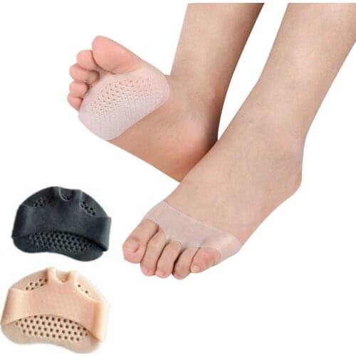 2pcs Forefoot Pads Five-hole Honeycomb Toe Separator Soft Gel Pain Relief Insoles Prevent Feet Callus Blisters Corn Dropshipping