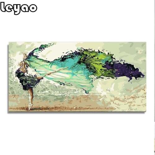 Abstract ballet dance Diy Diamond Painting beautiful girl Decorative 5D Full mosaic Diamond Embroidery large size