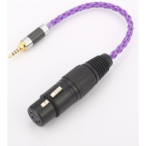 Audiocrast HIFI 2.5mm TRRS Balanced Male to 4-Pin XLR Balanced Female Audio Adapter Cable For AK240 AK380 AK320 DP-X1
