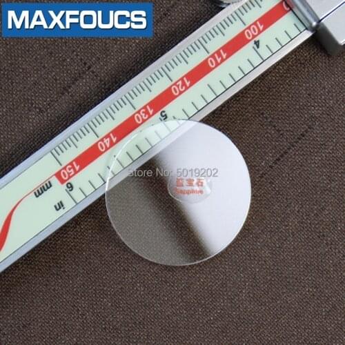 Watch Glass Sapphire crystal Round glass Transparent Replacement Flat 1.0mm Thick in Diameters 30mm-39.5mm Watch Accessories