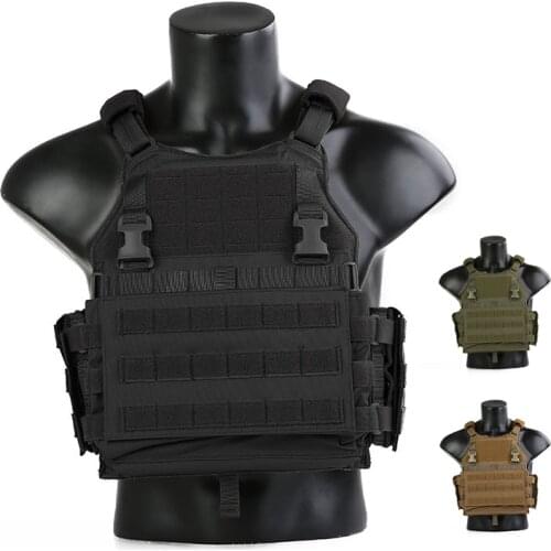 EMERSONGEAR Woodland SCARAB Tactical Vest Plate Molled Airsoft Training Laser Cut Plate Carrier Combat Vest Paintball Protective