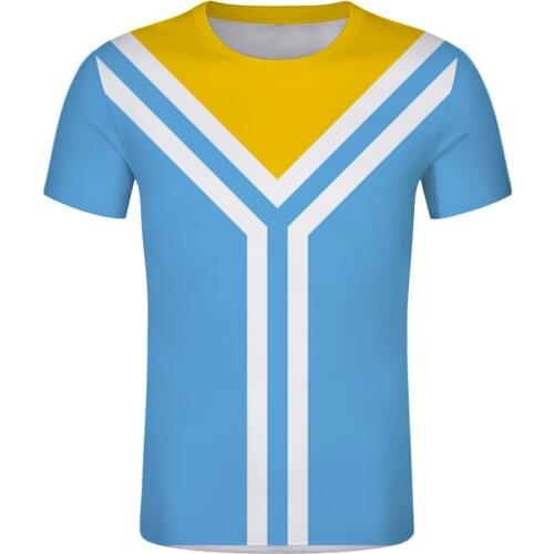 TYVA t shirt Free Custom Name Number Male t-shirt Blue TUVA Flag Russian print text photo tshirts clothing Personalize Jersey