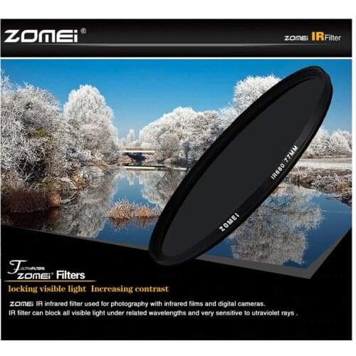 Zomei 680nm 720nm 760nm 850nm 950nm Infrared IR filter 37/49/ 52/ 58/ 67/72/ 82mm for SLR DSLR camera lens