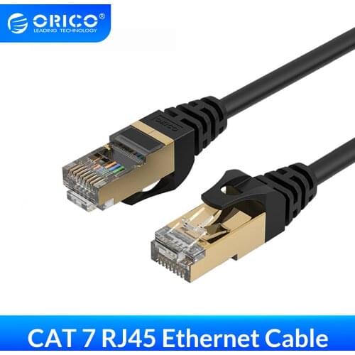 ORICO Cat7 Ethernet Cable High Speed Lan Cable Cat 7 RJ45 Ethernet Lan Network Cable 1M 2M 10M for PC Laptop Cable Ethernet