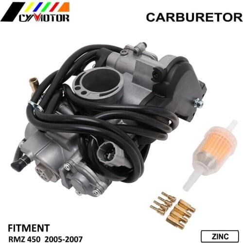 For Suzuki RMZ450 RMZ 450 Motorcycle 48mm Carburador Carburetor Carb FCR-MX33 FCR MX33 2005 2006 2007 05 06 07 Zinc