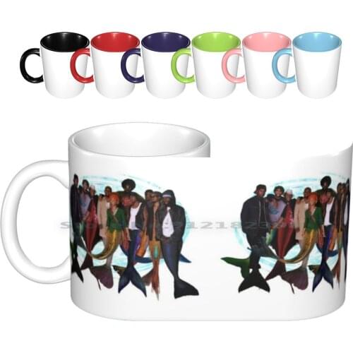 Soulquarians Ceramic Mugs Coffee Cups Milk Tea Mug Soulquarians R B Soul Music Mermaids Ocean Mermen Neo Soul Mermaid Hip Hop