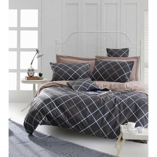 100% Natural Cotton Solid Color Double and Single Duvet Cover Set 4 and 3 Pieces Modern and Stylish Design European American Sty
