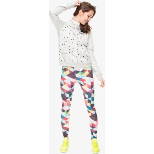 Promotion 3D Printed Leggings Yoga Fitness Training Geometric Patterns Women High Elastic Sport Pants