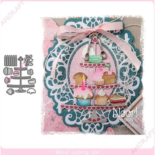 Celebrate Cake Metal Cutting Dies for DIY Scrapbooking Photo Album Decorative Embossing PaperCard Crafts Die2020