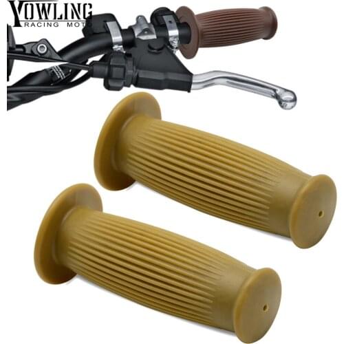 7/8" 22cm Motorcycle Hand Grips Retro Handle Rubber Bar Gel Grip for Triumph Moto Guzzi DUCATI 848 /EVO SPORT 1000 MTS1100/S