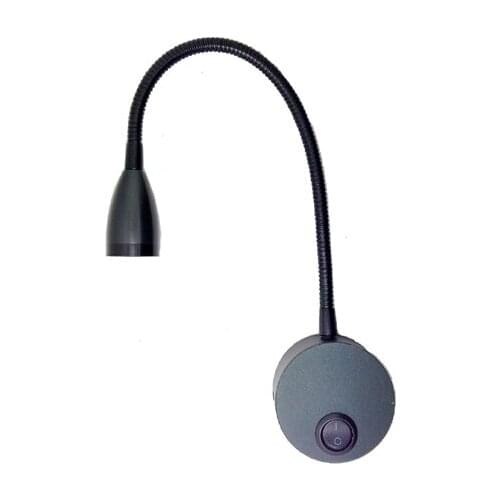 3W 110V 220V Led Gooseneck Wall Mounted Reading Lamp