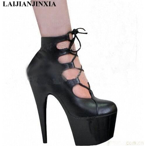 New 15cm Roman hollowed-out camera shoes, nightclub dancing shoes, auto show, womens Dance Shoes