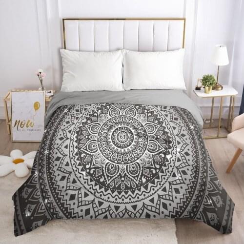 Customize 3D Duvet Cover with Zipper Comforter/Quilt/Blanket Cover 180x210 260x220 Bohemia Bedding Drop ship