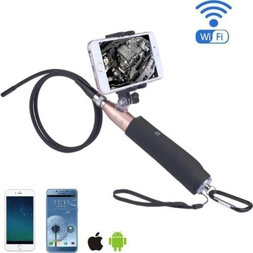 Handheld Wifi Endoscope Camera 5.5mm 8mm Wireless Wifi Borescope Hard Cable Snake Industrial Endoscope For IOS Android Samsung