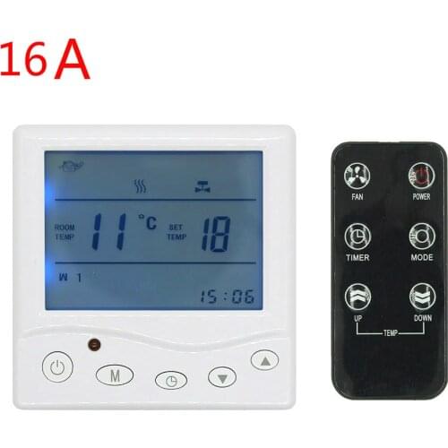 16A 3A programmable thermostat Digital Temperature Controller radio control for underfloor heating heater room radiant