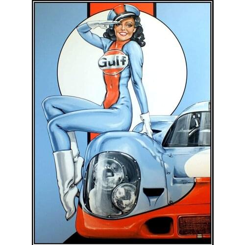 Gulf Girl Wall Decor Travel Metal Tin Sign 8x12 Inch