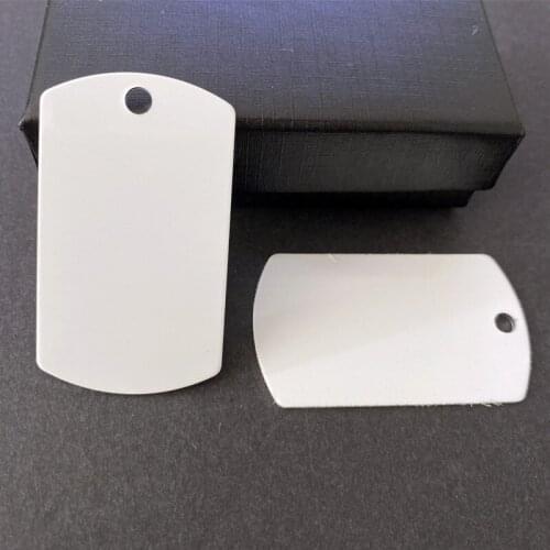 Military Dog Name Tag Sublimation Blank Pet Tag Custom Pet id Tag Military Metal Personalized Pendant