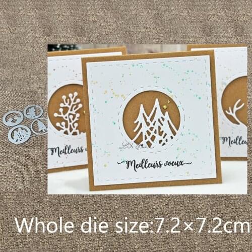 XLDesign Craft Metal Cutting Die stencil mold 5pcs circle decoration scrapbook Album Paper Card Craft Embossing die cuts