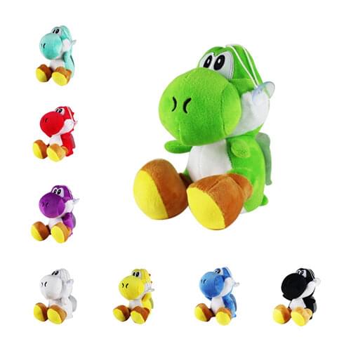 Green Yoshi Dinosaur Plush Doll Stuffed Animals Kids Toys 16CM