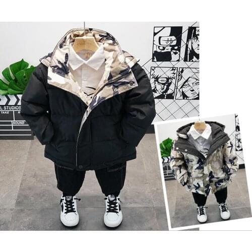 Winter Kids Warm Clothing Sets Baby Double-Sided Padded Jacket,Plush Shirts and Thick Jeans 3pcs Boy Suits Children Outfits 2-7Y