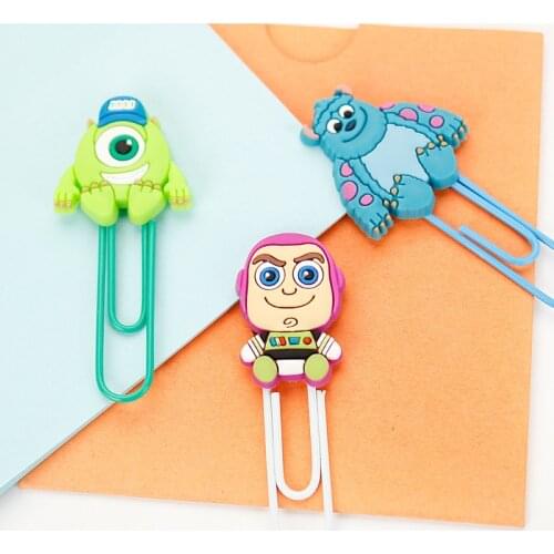 1PCS Lovely New Monster University Paper Clip Bookmark Promotional Gift Stationery School Office Supply Paperclip Bookmarks
