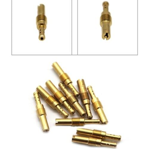 10pcs Carburetor Slow Jets Jet Kit For PWK OKO CVK Mikuni KOSO Motorcycle Carburetor Vice Injectors Nozzle #32-55