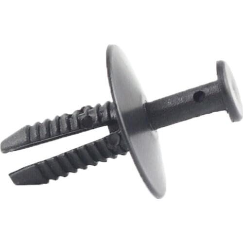 500x 6.5mm-7mm Hole Black Nylon Bumper Push-Type Trim Retainer Clip Fastener Rivet for BMW 3 5 7 Series OEM: 51118174185