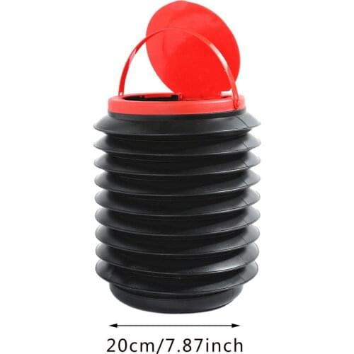 Car Supplies Foldable Multifunctional Telescopic Bucket with Lid foldig trash cans portable water storage buckets car trash