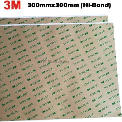 Big Sheet Adhesiver, 30cm*30cm, 3M 9495LE 300LSE Clear Transparent Double Side Adhesive Transfer Tape 300mmx300mm