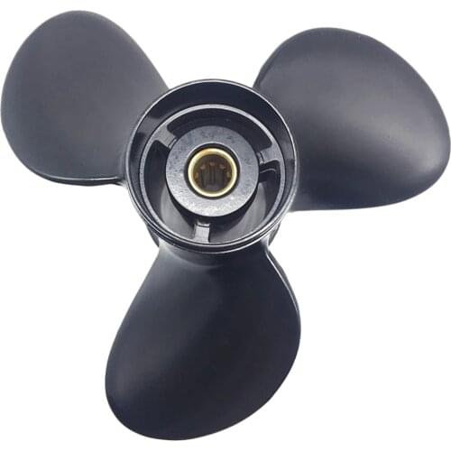 Black Boat PROP PROPELLER 3 Blade Aluminum for Suzuki Outboard Engine 8-15HP