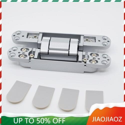 JIAOJIAOZ Wooden Flush Doors Adjustable Concealed Hinge Zinc Alloy hinge 80kg for 2 hinges