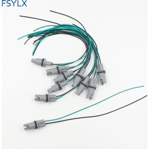 FSYLX 30cm T10 LED Bulb Holder Base Socket 501 T10 T15 T13 W5W 194 168 High-temperature Cable wiring Harness T10 Plug Connector