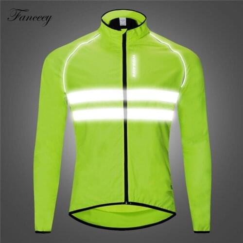 Fanceey Cycling Jacket High Visibility MultiFunction Jersey Road MTB Bike Bicycle Windproof Quick Dry Rain Coat Windbreaker
