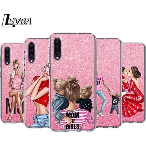 Summer Travel Mom Baby For Samsung Galaxy A90 A80 A70 A60 A50 A40 A30 A32 A52 A72 A02S A2 A20S A20E A10S A10E A10 Phone Case