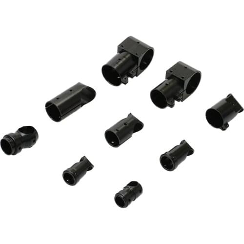 6PCS Metal Tee Joint Series D12mm/14mm/16mm/18mm/20mm Tripod Three-way Carbon Tube Fixed Seat Connector Mount for UAV Drone