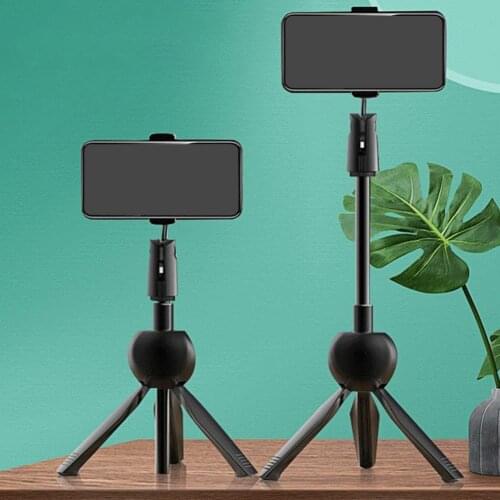 Multifunctional adjustable foldable telescopic handheld selfie stick desktop live broadcast smart phone tripod holder