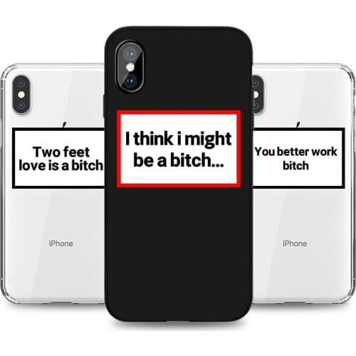 Fashion Phone Case for iPhone SE 11 8 7 6s Plus Pro X XS MAX XR Funny Letter Quote Cases Soft Silicone TPU Fitted Back Covers